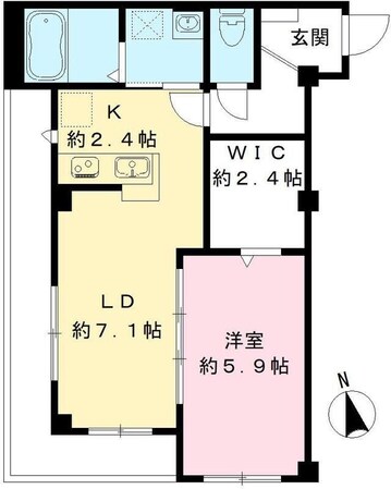 ヴィラコート西早稲田の物件間取画像